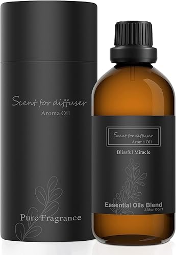 Aceite esencial para máquina de aire aromático para el hogar, aromas de lujo para el hogar, 3.4 fl oz, aceites aromáticos naturales maravillosos