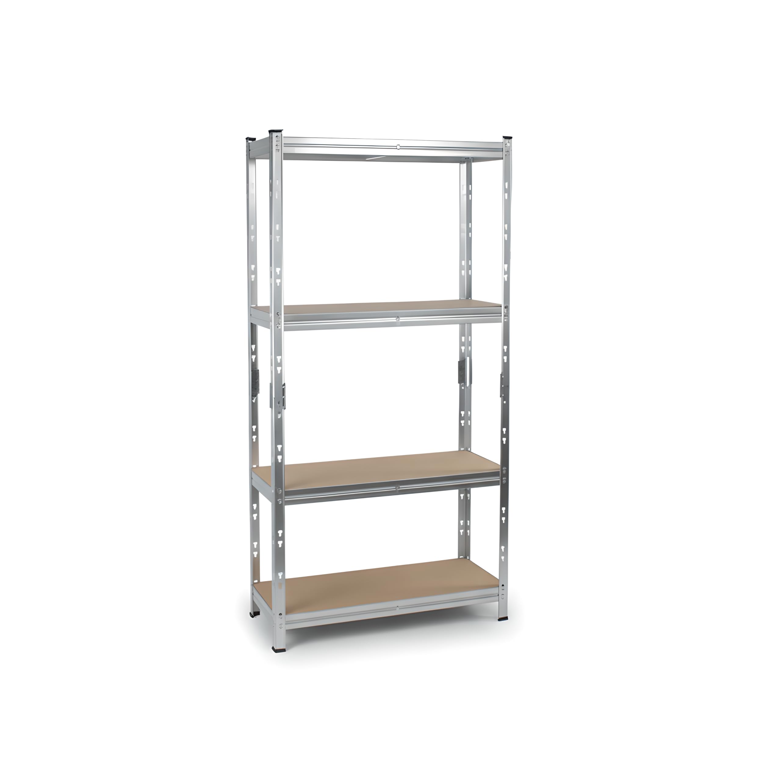Edsal MuscleRack 4-Tier Heavy Duty Steel Shelving Unit | 148x75x30 cm | 175kg Load Per Shelf (700kg Per Bay) | Storage Shelf | 4 Tier Garage Shelving (1)