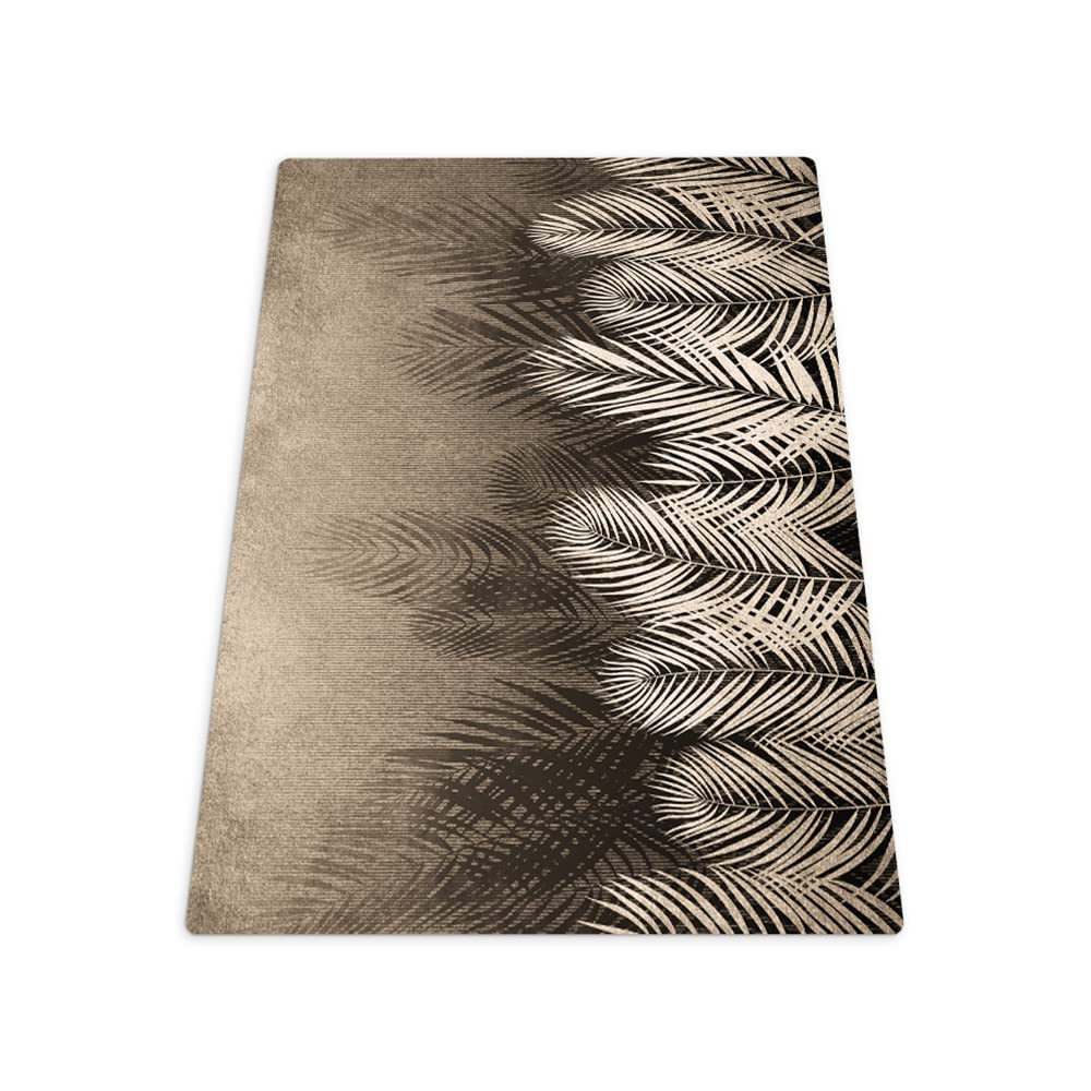 Tapis de protection gaming vinyle 100x70 cm | Motif Feuilles et Bois