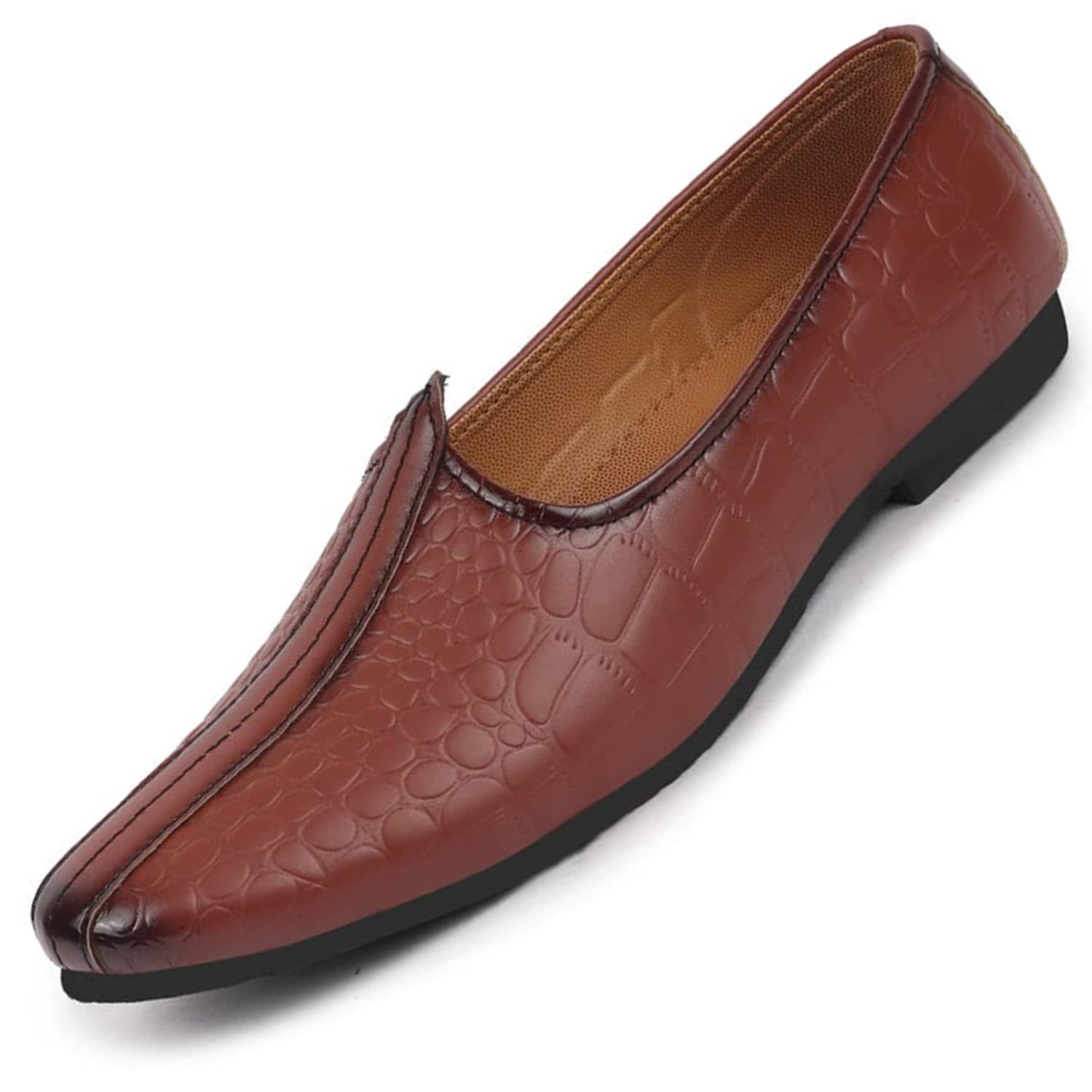 FAUSTOMen's Slip On Ethnic Juttis & Mojaris