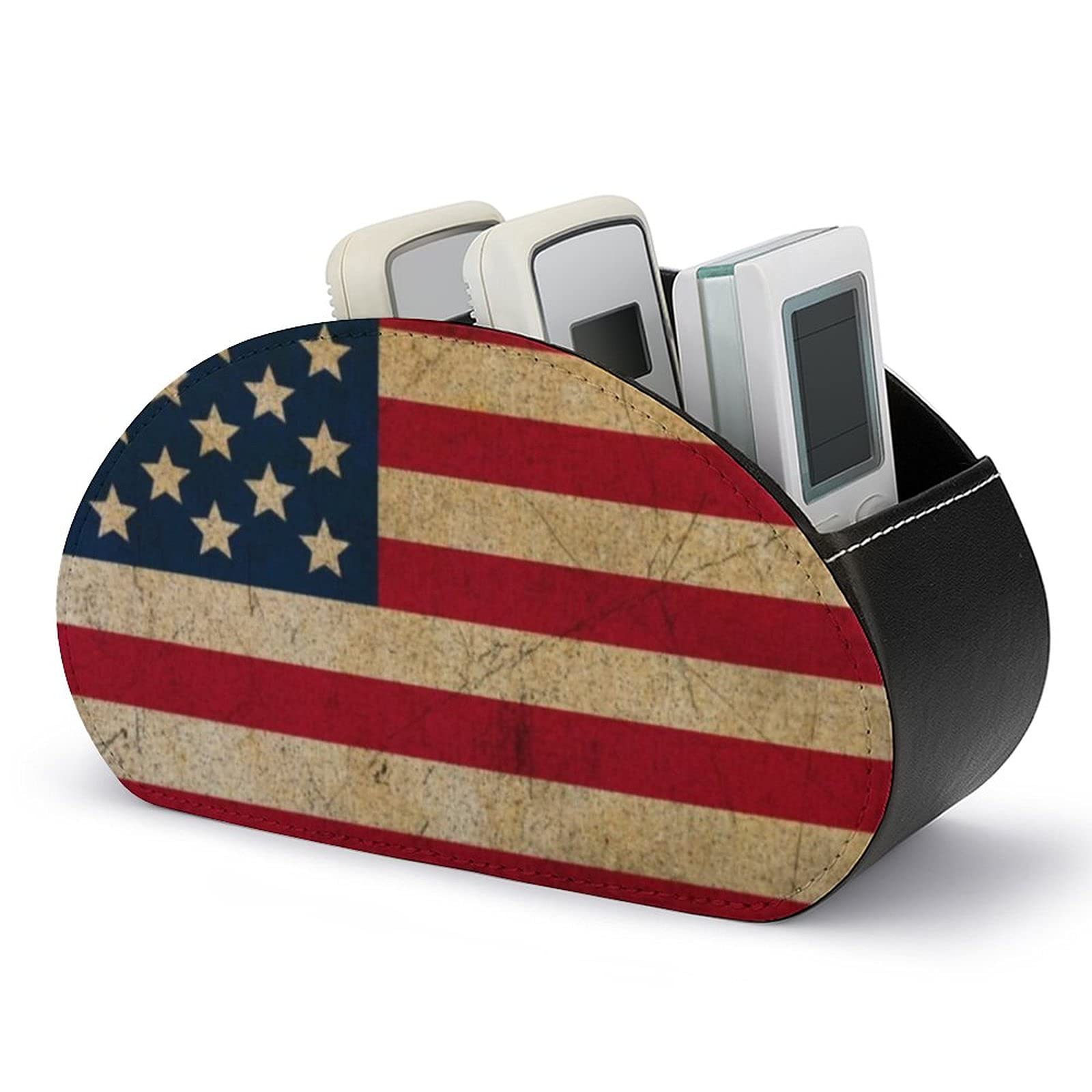 Amazon｜ヴィンテージアメリカンフラッグリモコンホルダー収納ボックス 