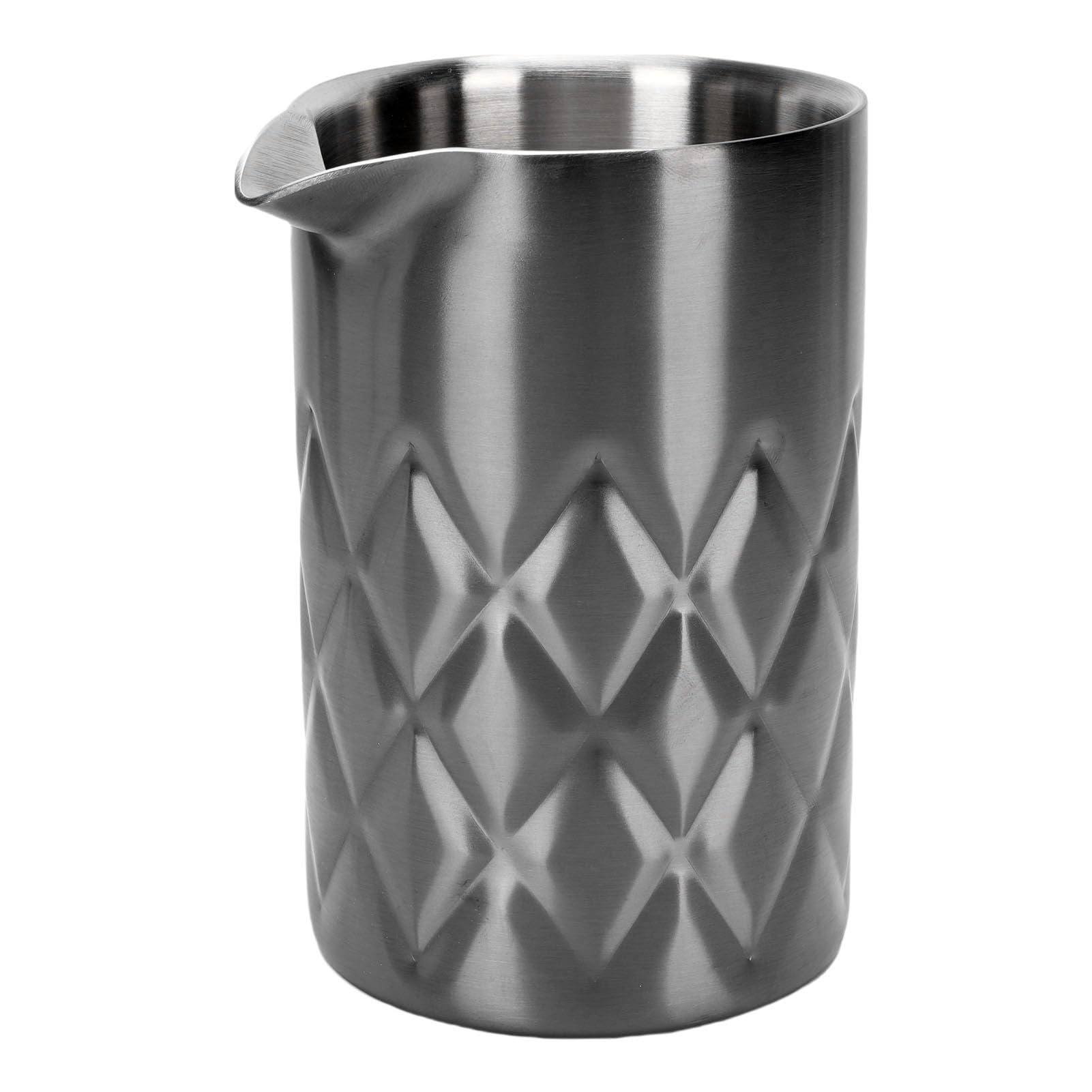 Bicchiere Miscelatore Cocktail, Doppia Parete Acciaio Inox 304, 540ml (Placcato nero)