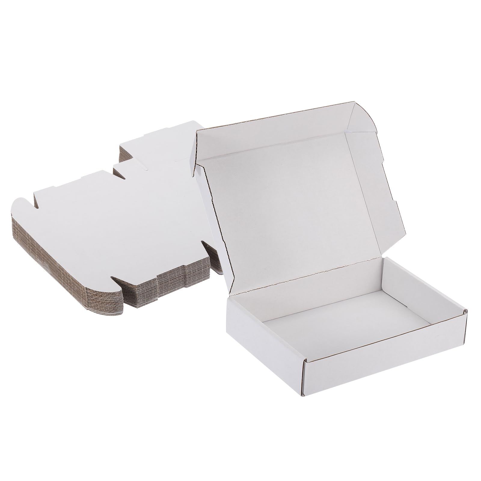 PATIKIL Cajas De expedición Pequeñas De 8x6x2 Pulgadas 20 Pcs Cajas De Cartón Corrugado Cajas De Regalo Para Embalaje expedición Mudanza Empaque Cajas Para Pequeñas Empresas Blancas