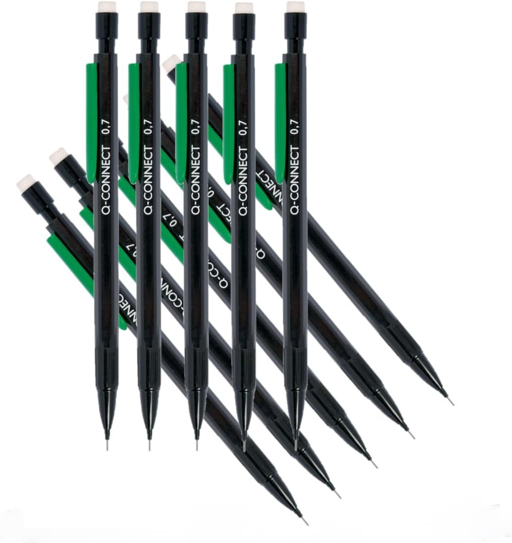 QConnect Mechanical Pencil Medium 0.7mm (10 Pack) KF01345 Amazon.co