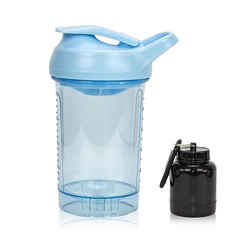 Protein Shaker Bottle 20oz, Leakproof Protein Shaker Cups for Gym,