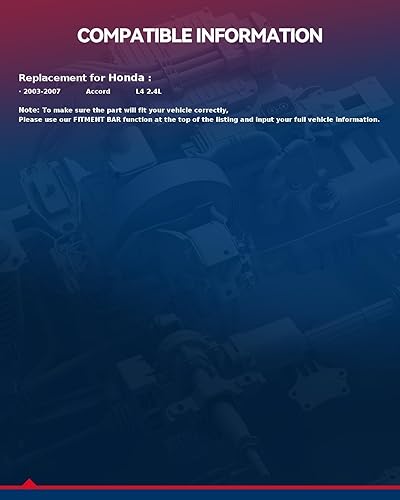 Miniatura 4 de KAX Compresor de CA, Compresores de Aire Acondicionado para 2003-2007 Accord 2.4L, Compresor de CA, Compresores de Aire Acondicionado de Reemplazo