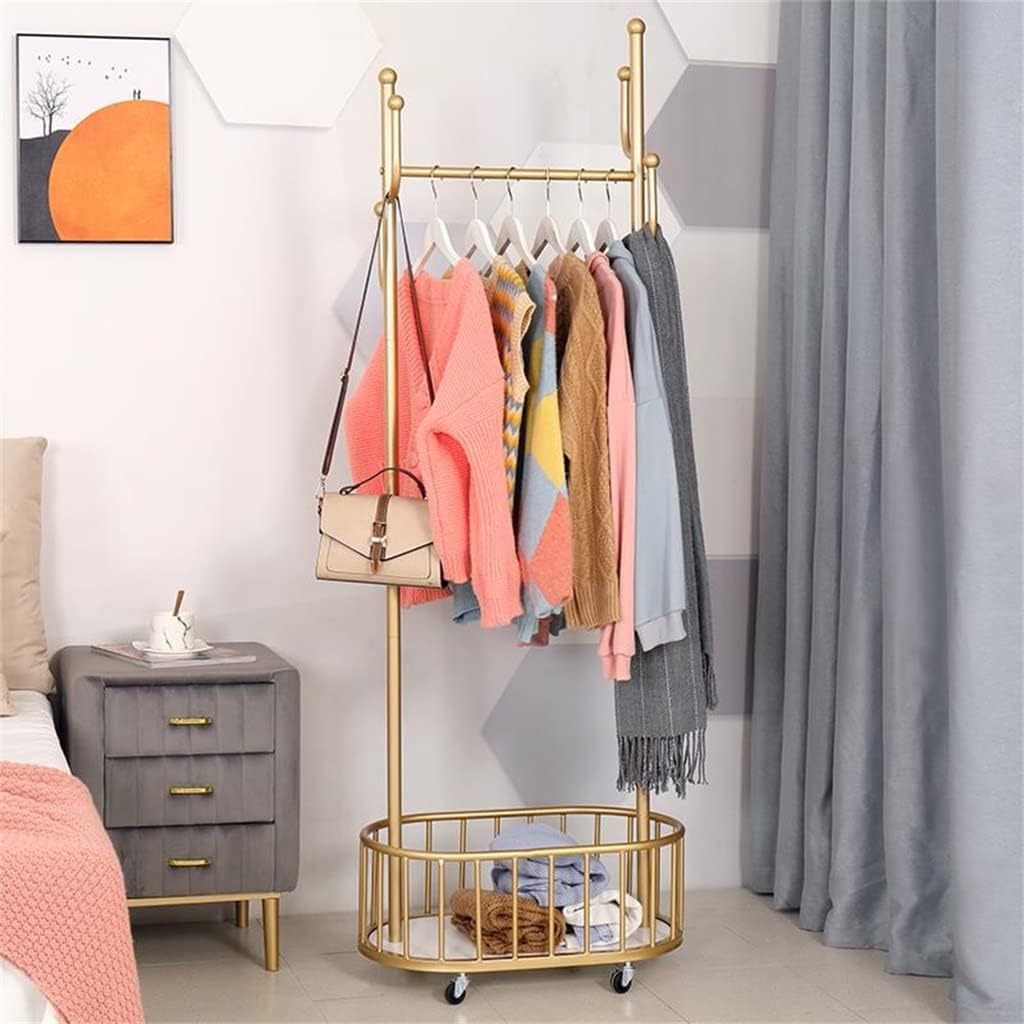 Removable Coat Rack Home Hanger Nordic Floor Rack with Storage Coat Rack(Gray)