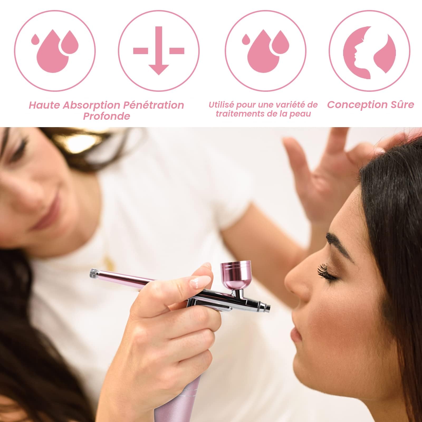 Airbrush-Kit Rechargeable Cordless Airbrush Compressor - Auto Handheld Airbrush Gun, Airbrush Set Portable Wireless Air Brush for Barber, Nail Art, Cake Decor, Makeup, Model PaintingTKTX Tattoo cream