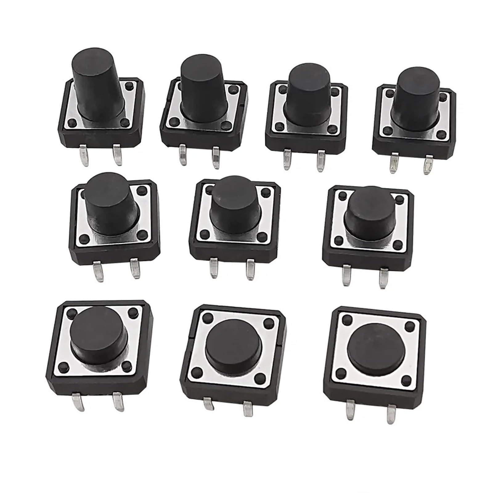 Interruptor de botón táctil de 12x12mm para reparar placas y solucionar fallos de pulsación 7