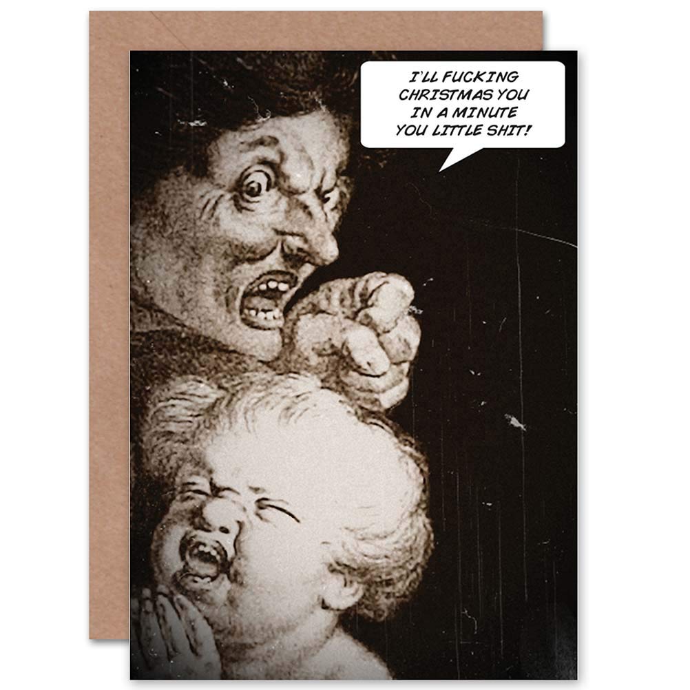 Wee Blue Coo CARD ALTERNATIVE CHRISTMAS XMAS BOILLY ADULT HUMOUR FUNNY