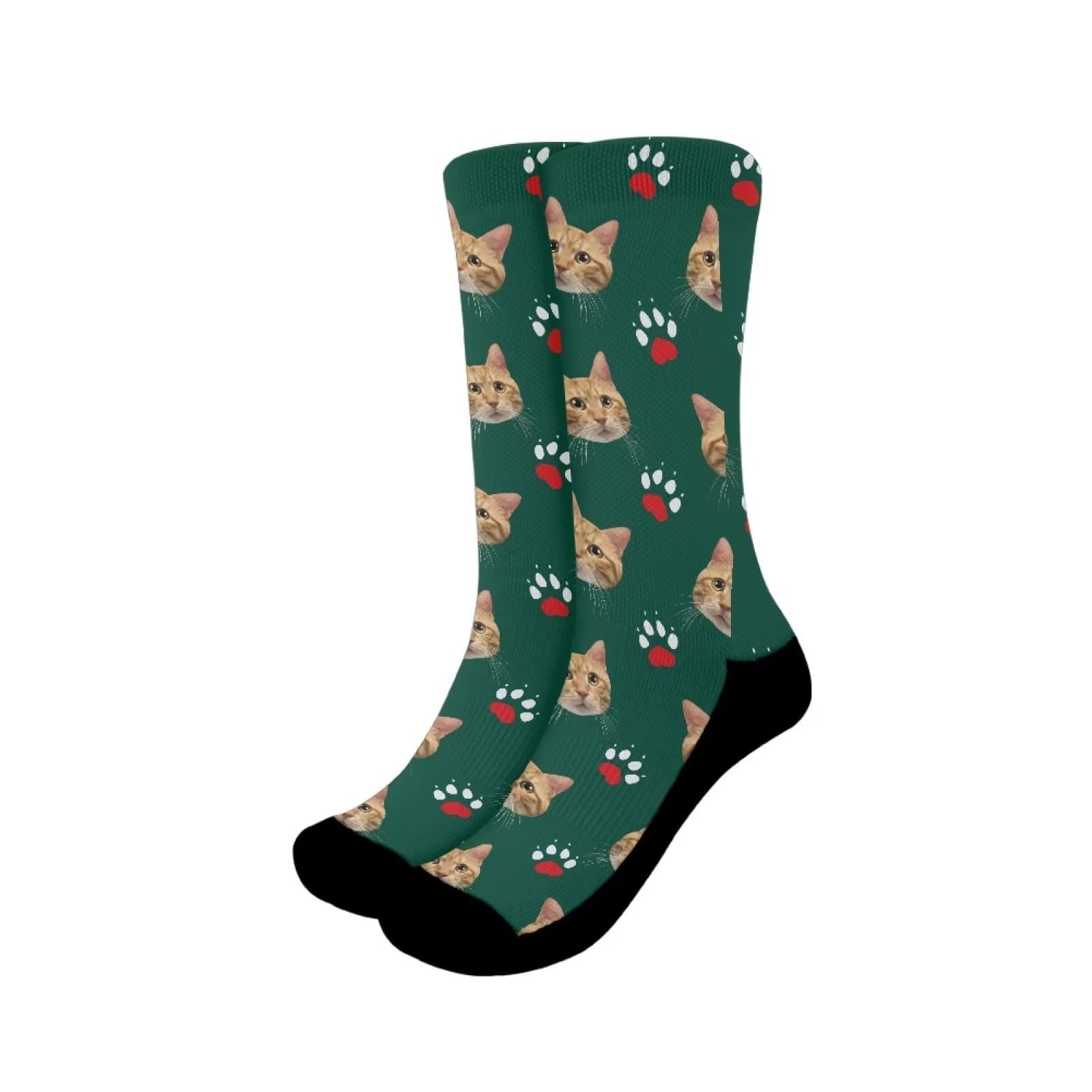 Upetstory Cat Socks for Women Family Hiking Crew Socks Cushioned Moisture Wicking Athletic Boot Socks Outdoor,Trekking Hiking Cycling