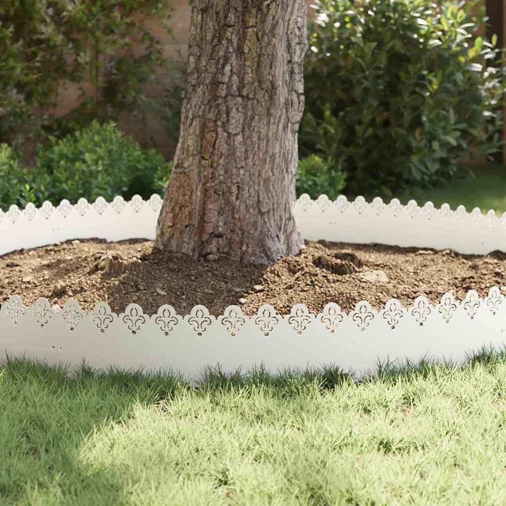 Lot de 10 bordures pour gazon, 103 x 0,05 x 22 cm, acier