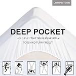 LEISURE TOWN King Overfilled Mattress Pad Cover-Cooling Mattress Topper Pillow Top-Snow Down Alternative Fill (8-21?Deep Pocket)