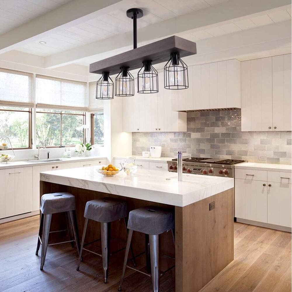 Exclusive Discount 60% Price Wellmet Farmhouse Chandelier with Metal Cages, Rustic Chandelier for Dinning Room, 4 Lights Chandeliers Hanging Light for Living Room, Kitchen Island Lighting, Pool Table Light (Bronze Wood) Exclusive Special Wellmet Farmhouse Chandelier with Metal Cages, Rustic Chandelier for Dinning Room, 4 Lights Chandeliers Hanging Light for Living Room, Kitchen Island Lighting, Pool Table Light (Bronze Wood)