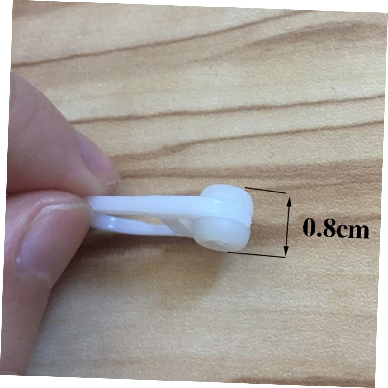 MUCKLILY 50Pcs Sliding Curtain Hooks with Ball Track Curtain Hanging Rings for Easy Installation for Bed and Bathroom Curtains White