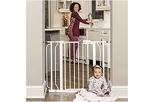 Regalo Easy Step 49-Inch Extra Wide Baby Gate with Extensions and Mounting Kits