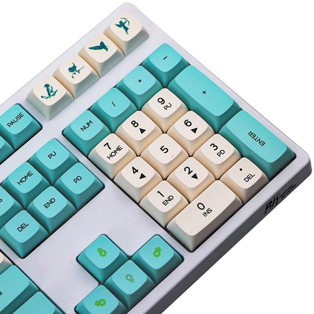 Spring Blooms Nasadki klawiszy PBT Dye Sublimation Process Keycap 130 klawiszy Profil XDA do instalacji klawiatur mechanicznych
