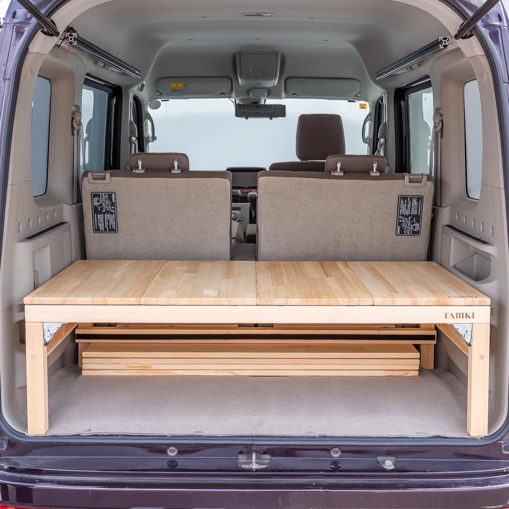 TABIKI　ベッドキット DA17W ワゴン　DA17V VAN　フラット式 Amazon.co.jp: TABIKI 車中泊ベッドキット ワックス塗装, エブリィ