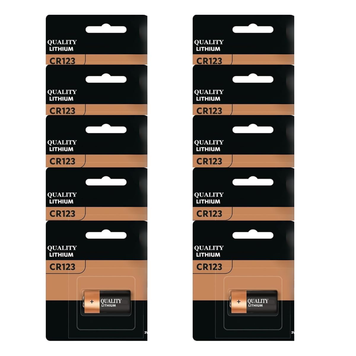 Imaginea CR123 Lithium Batteries Pack of 10 | High-Performance 3V CR123A Cells for Torch, Security Devices, Motion Sensors, and More | Non-Rechargeable, Durable, Safe-image-4