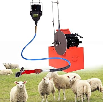 Electric Goat Shearing Machine, Sheep Grinding Shearing Machine, Sheep Shears Pro for Shaving Fur Wool in Sheep, Goats, Cattle, Farm Livestock Pet, Animal Hair Clipper,Sharpener