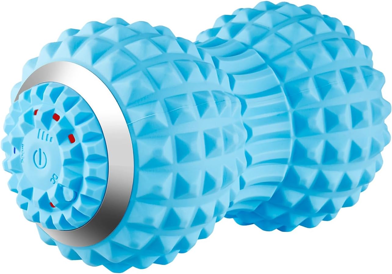 – Vibrating Balls for Massage - Neck Vibration Relief Roller,Cervical Recovery Stretcher | for Home Office Gym Travel Yoga Dormitory Apartment