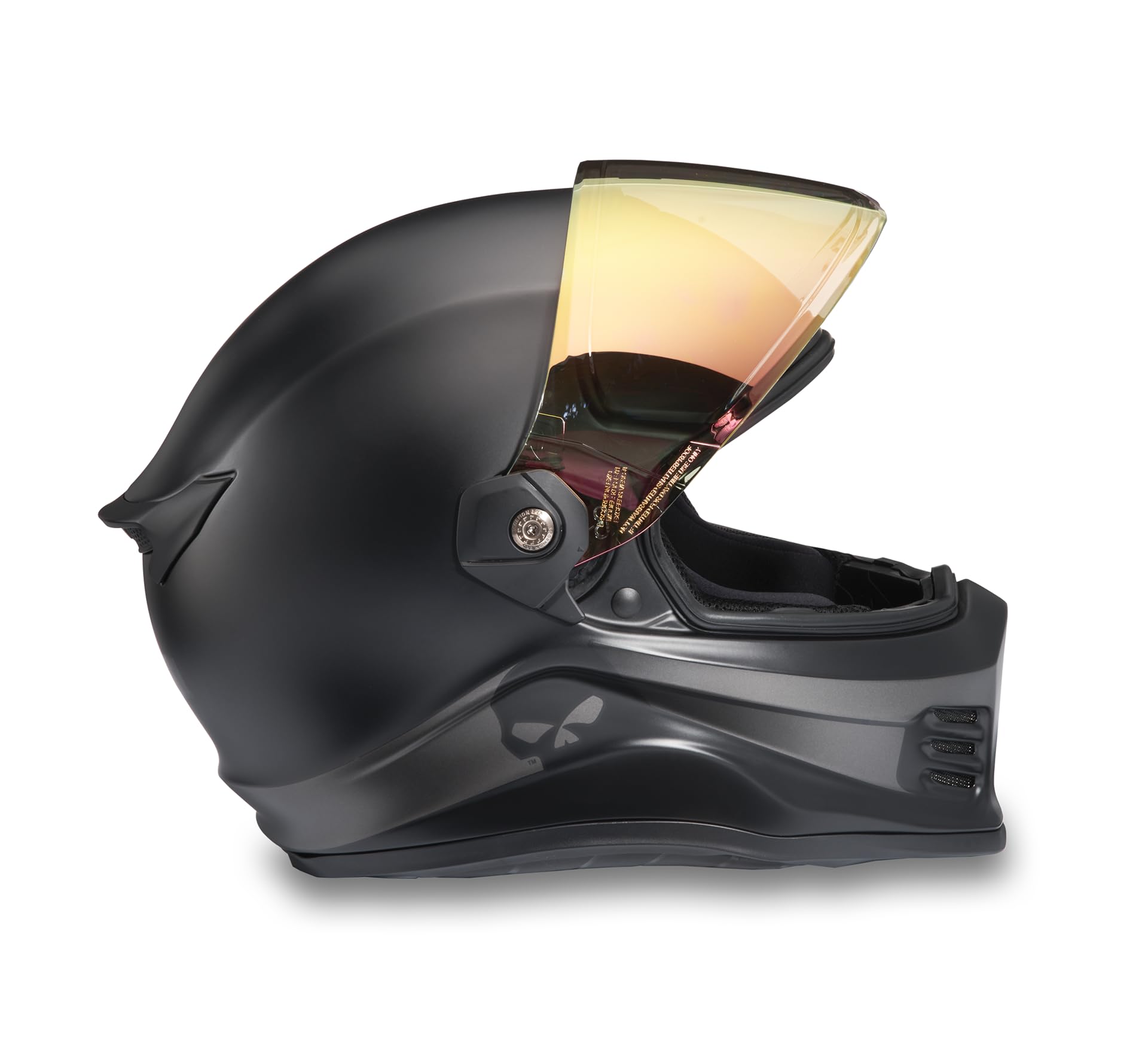 H-D Division X15 Full Face Skull Graphic Integral Motorrad Helm