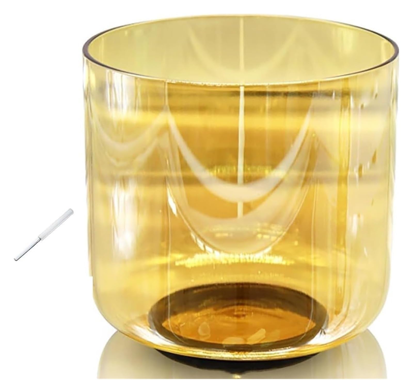 Cuencos tibetanos de Cuarzo, Cuenco Tibetano Alchemy Crystal Clear de 6 Pulgadas, 432 HZ(B Note)