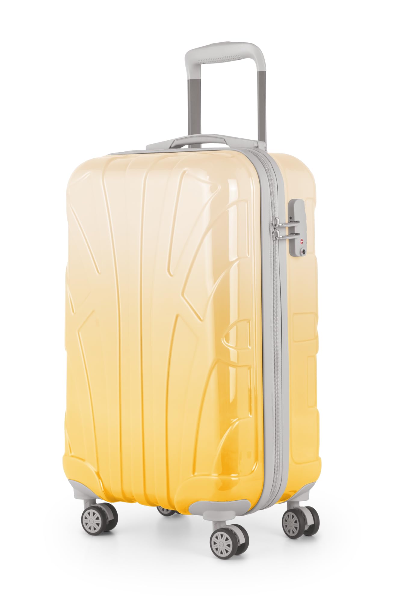Suitline - Maleta de Mano rígida, Trolley 4 Ruedas, TSA, 55 cm, Aprox. 34 litros, 100% ABS Mate, Azul Oscuro — view 31
