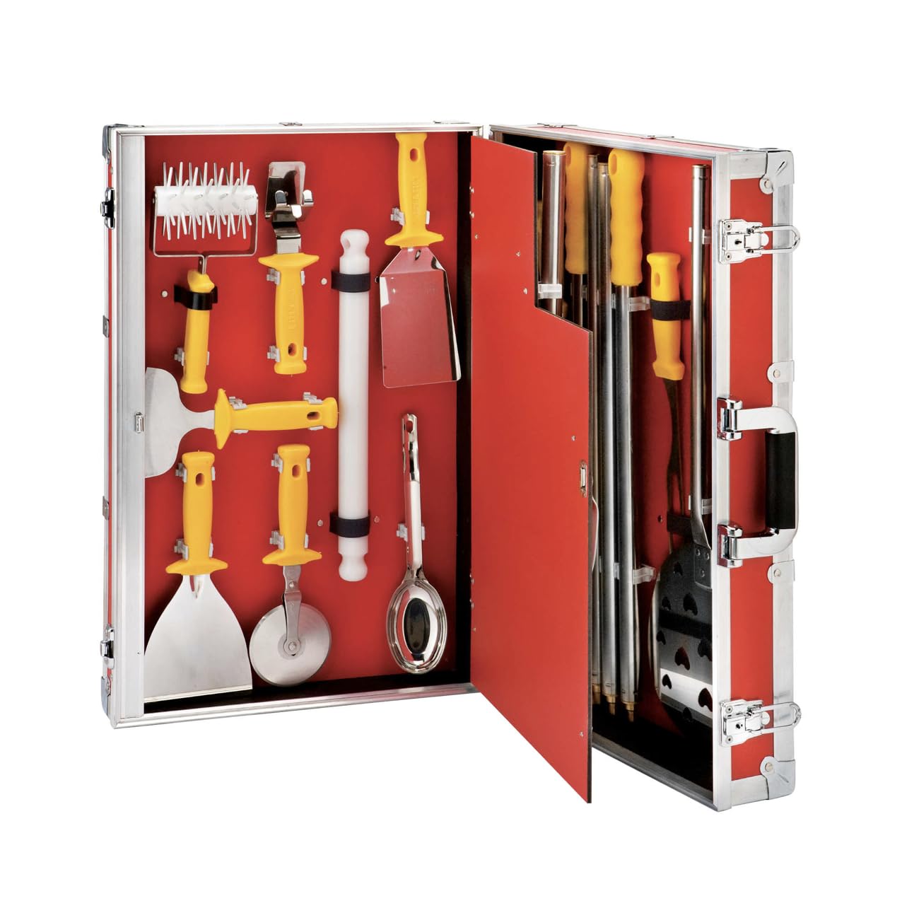 Valigetta pizzaiolo professionale cm. 62X40X16 completa con 14 attrezzi