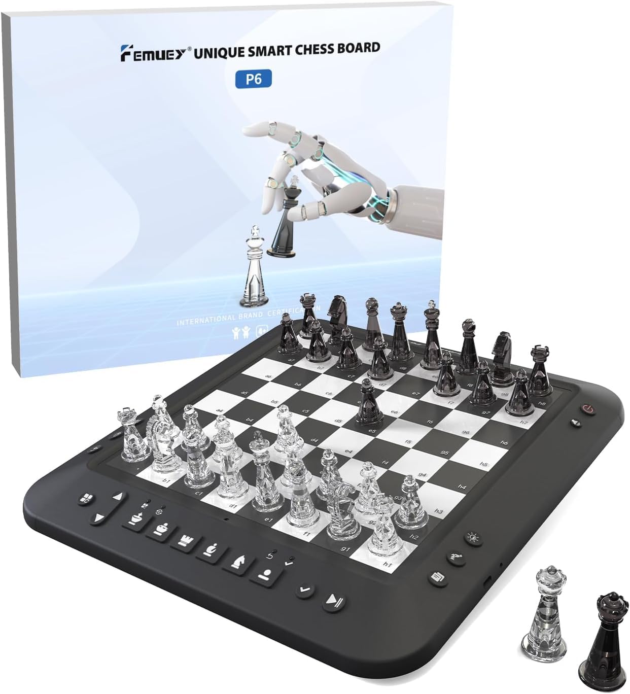 Electronic Chess Set, Talking Smart Computer Chess Game, for Adults & Kids and Beginners Great Partner for Play and Practice