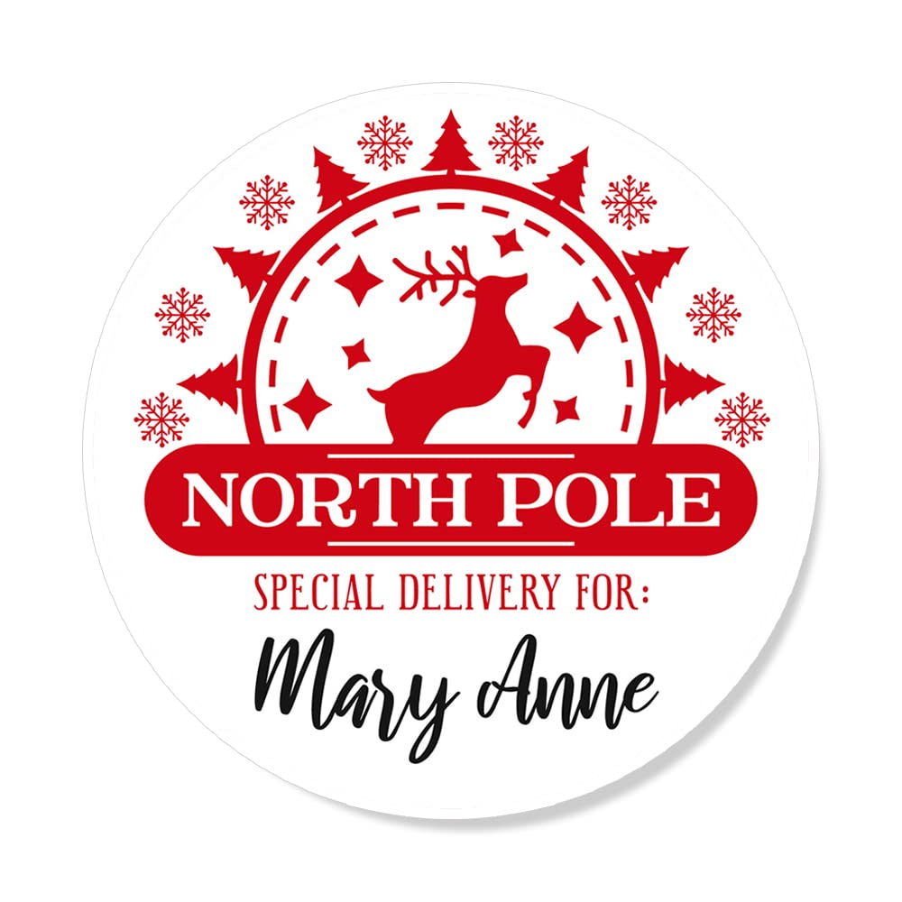 Papa Prints Special Del Stamp Pack Of 24 Xmas Stamp Stickers 45Mm Xmas Personalised Christmas Presents Stamp Stickers