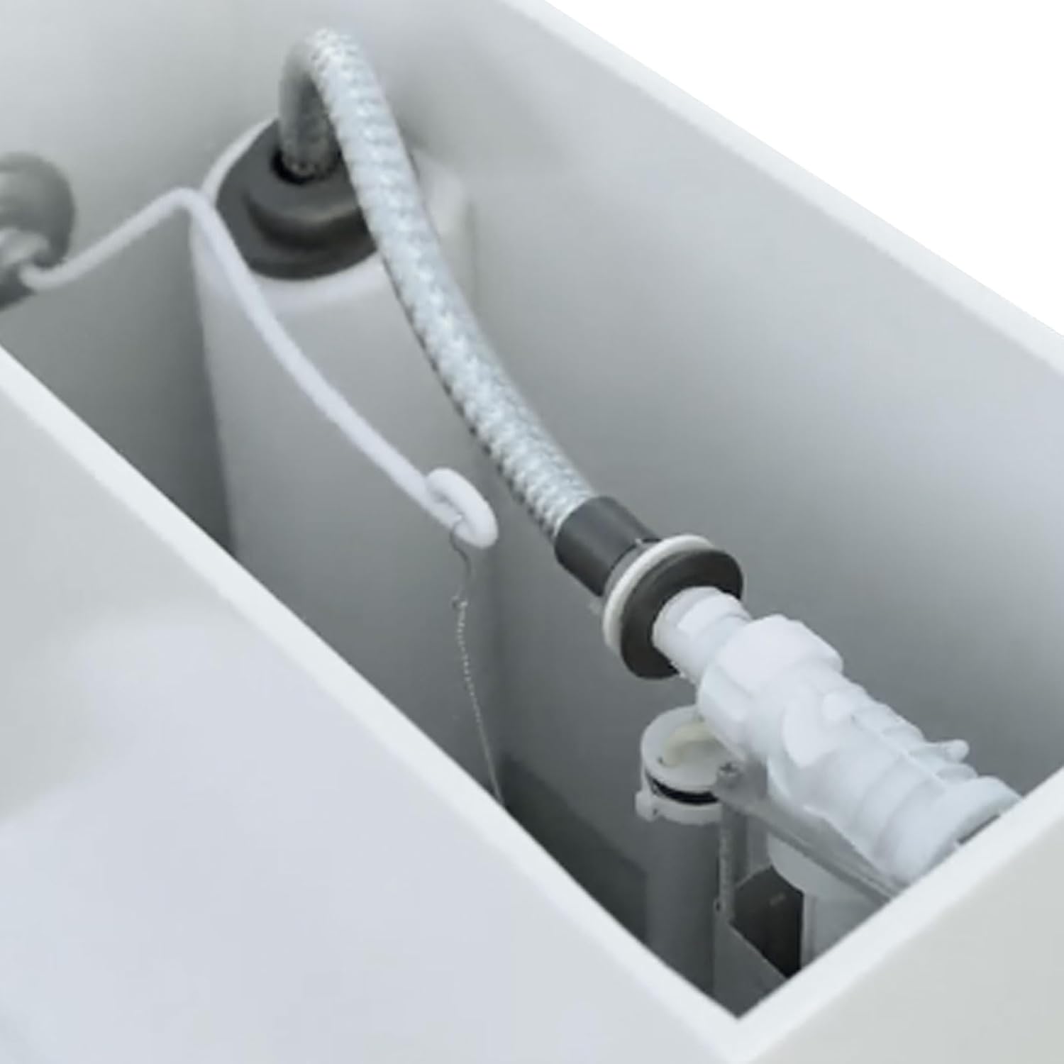 Toilet Side Mount Fill Valve Replacement,Compatible with Delta RP71168, G1/2 Inlet with G7/8 Adapter, Adjustable Float Height, Includes Refill Tube & Filter Screen, WC Tank Repair Parts