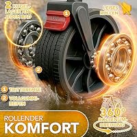 TRESKO® Bollerwagen Faltbar mit Dach, Kühlfach & Seitenrollos bis 150kg – Ansicht 5