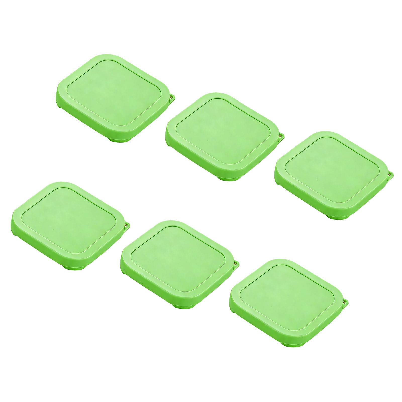 SHINLHUA Stretchable Silicone Replacement Covers for Leftovers and Meal Preparation Lid for Square Glass Bowl Kitchen Storage Covers