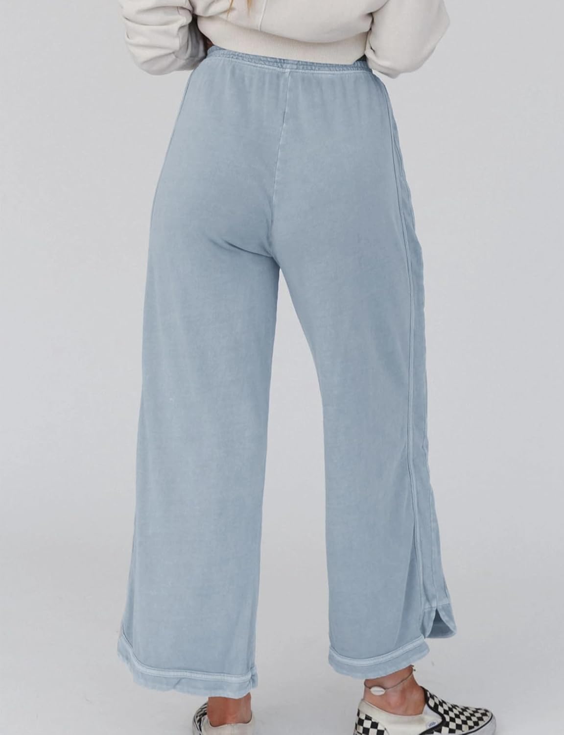 Women's Casual Wide Leg Pants High Waist Drawstring Sweatpants Baggy Athletic Trousers with Pockets - Image 5