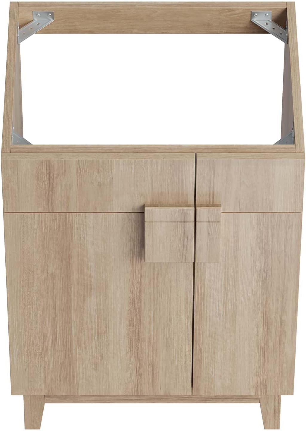 Modway EEI-6399-OAK Miles 24” Bathroom Vanity Cabinet (Sink Basin Not Included), Oak