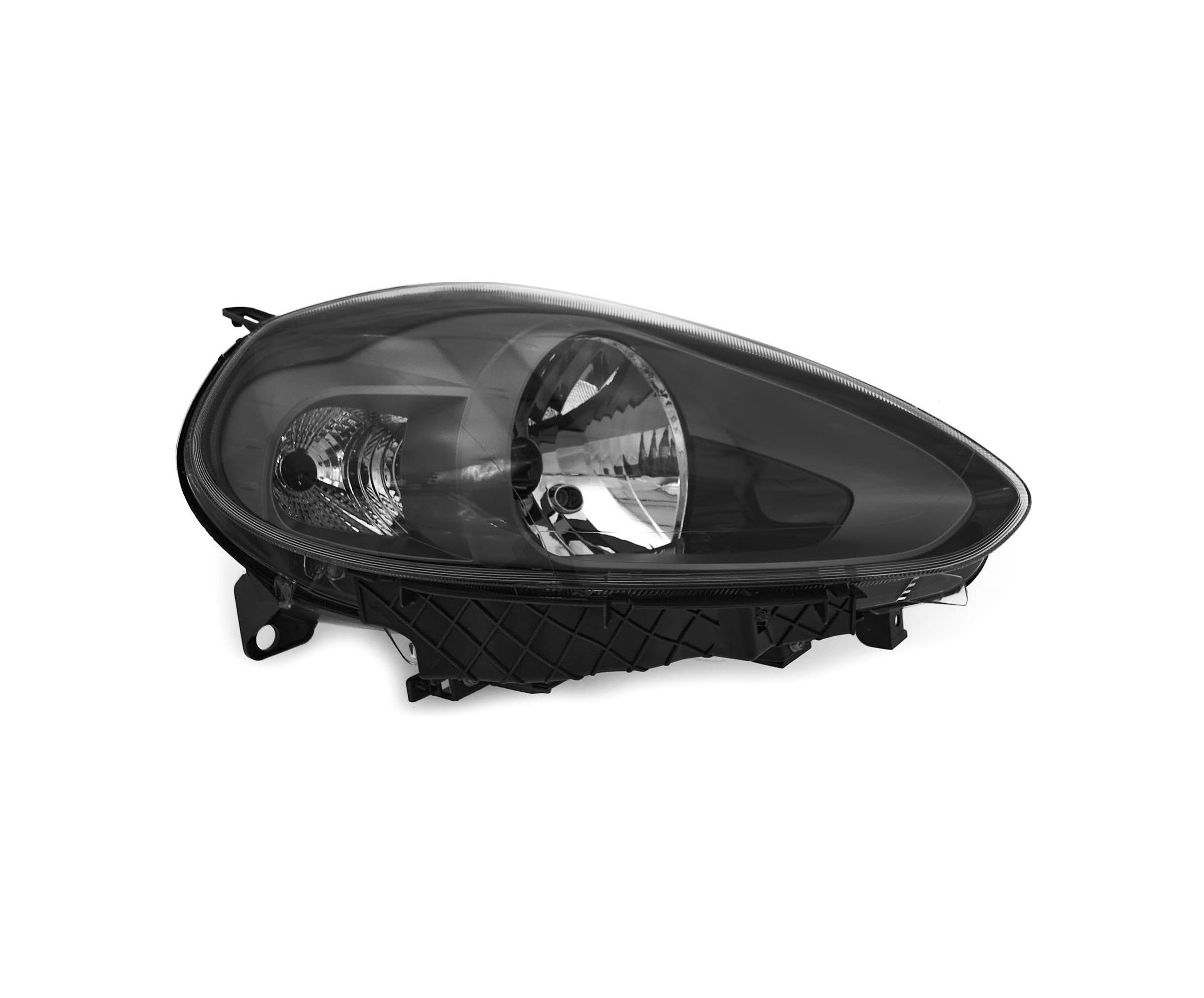 auto Fari anteriori Destra 51937150 compatibile per FIAT PUNTO EVO 2009-2012, elettrico, con motore, grigio, H4, P21W, W21W, ECE
