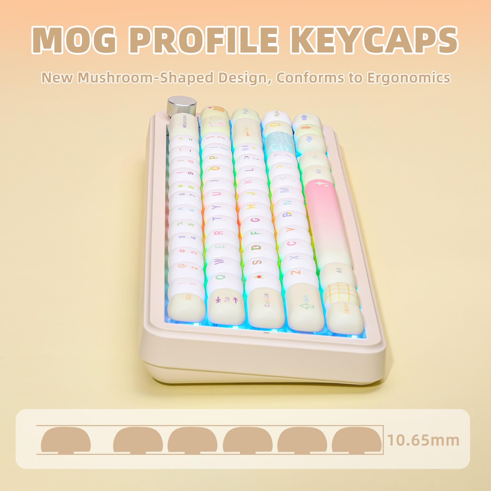 Amazon | YUNZII MOG プロファイル キーキャップ セット 138キー PBT