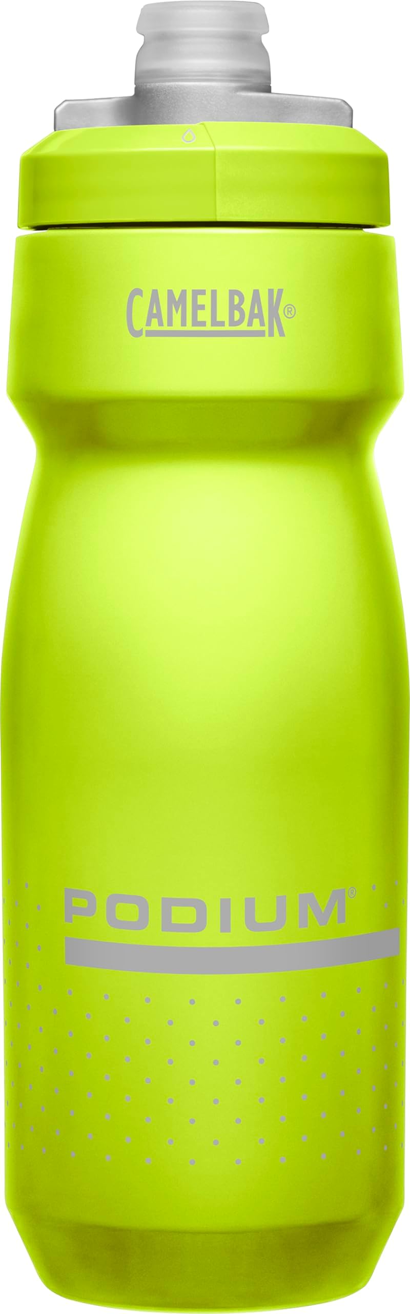 Podium Bike Squeeze Water Bottle, High Flow Easy Squeeze Design for Cycling Performance, 24oz, Lime