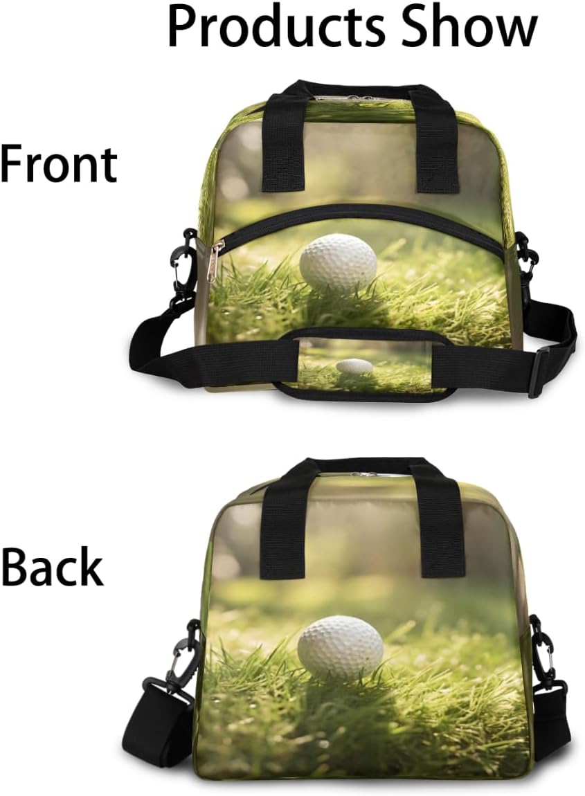 Golf-Sport Lunch Bag for Women Men, Women Insulated Thermal and Cooler Picnic Lunch Box for Adult ‎Portable Lunch Tote Bags With Shoulder Strap