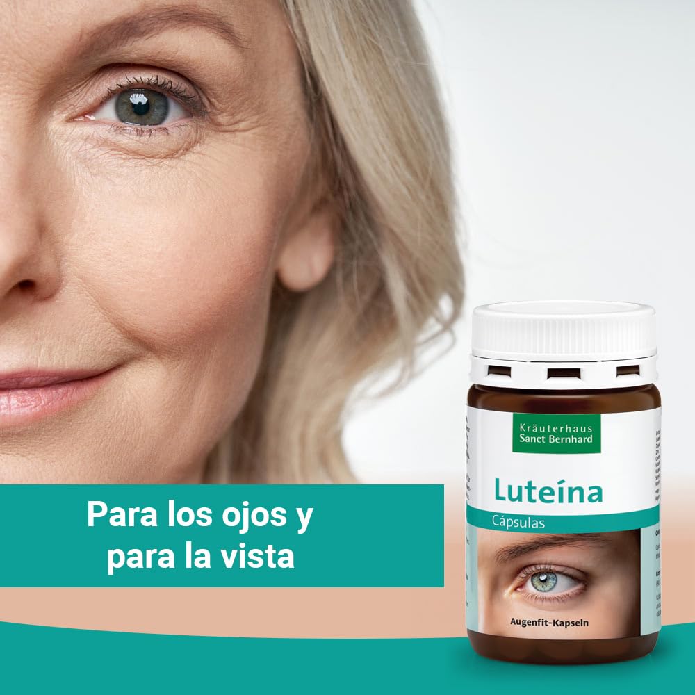 Luteína Cápsulas - 3x 90 Cápsulas | Solo una Cápsula al día | Con zeaxantina para la vista | Para hasta 9 meses