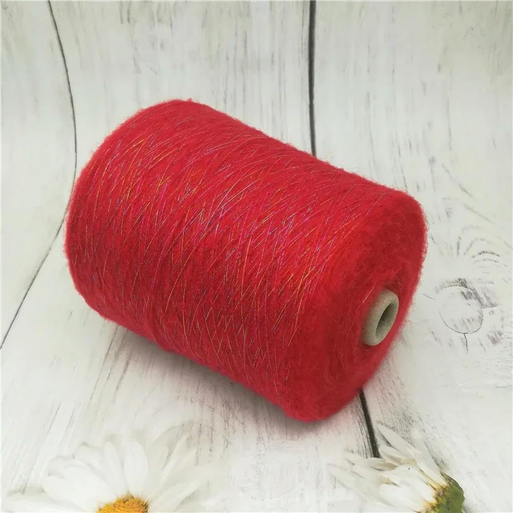 Filato di Mohair da 500 g - Filo di Lana Sottile e Lucido per Lavorare a Maglia, Uncinetto, Maglioni e Sciarpe