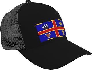 Flag of Adelaide Baseball Cap with Curved Brim and Mesh Outdoor Sun Protection & Breathability Casual Trucker Hat Well-Built and Well-Proportioned Black