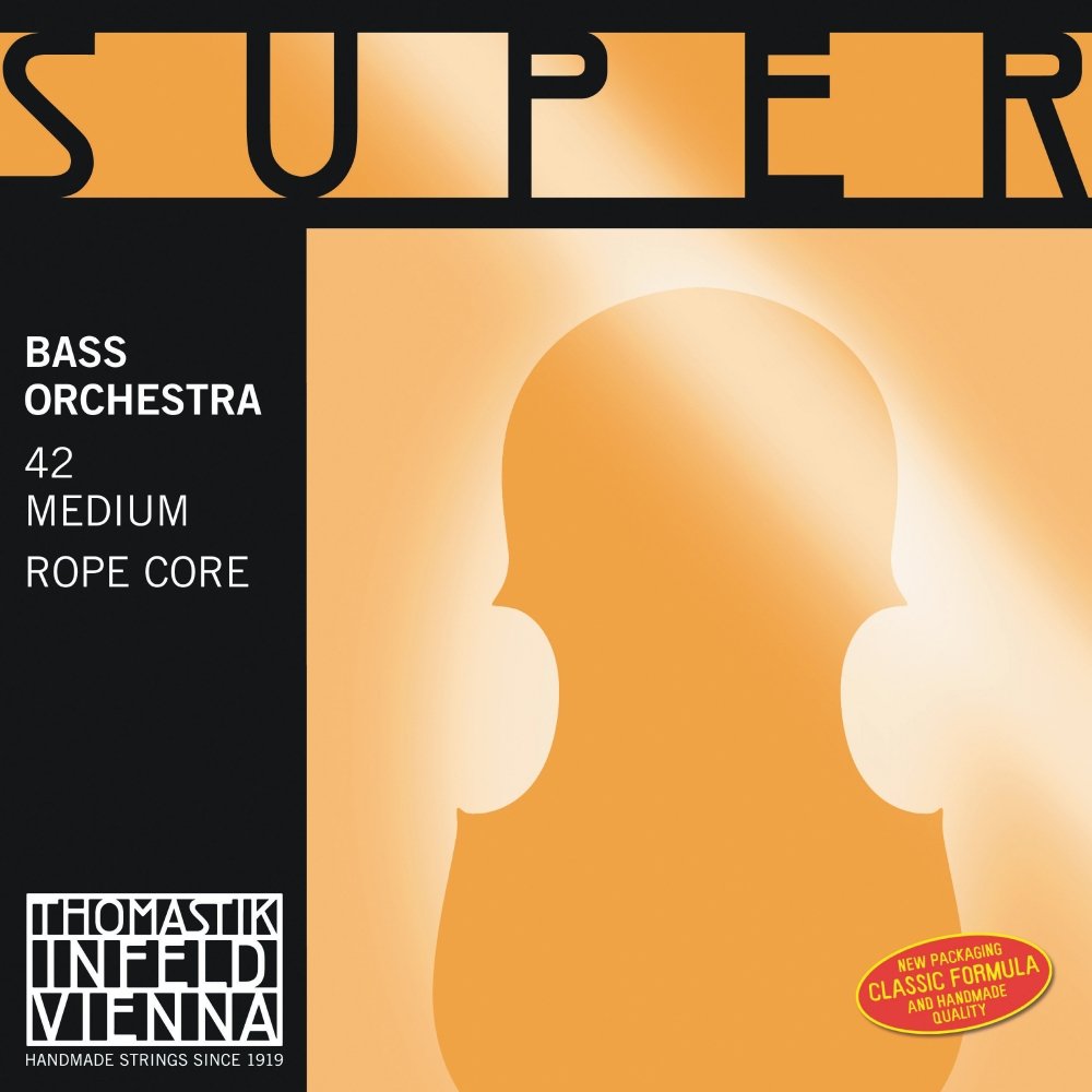 Thomastik single string for double bass 4/4 Superflexible - G string steel cable core, chrome wound, orchestral tuning, medium