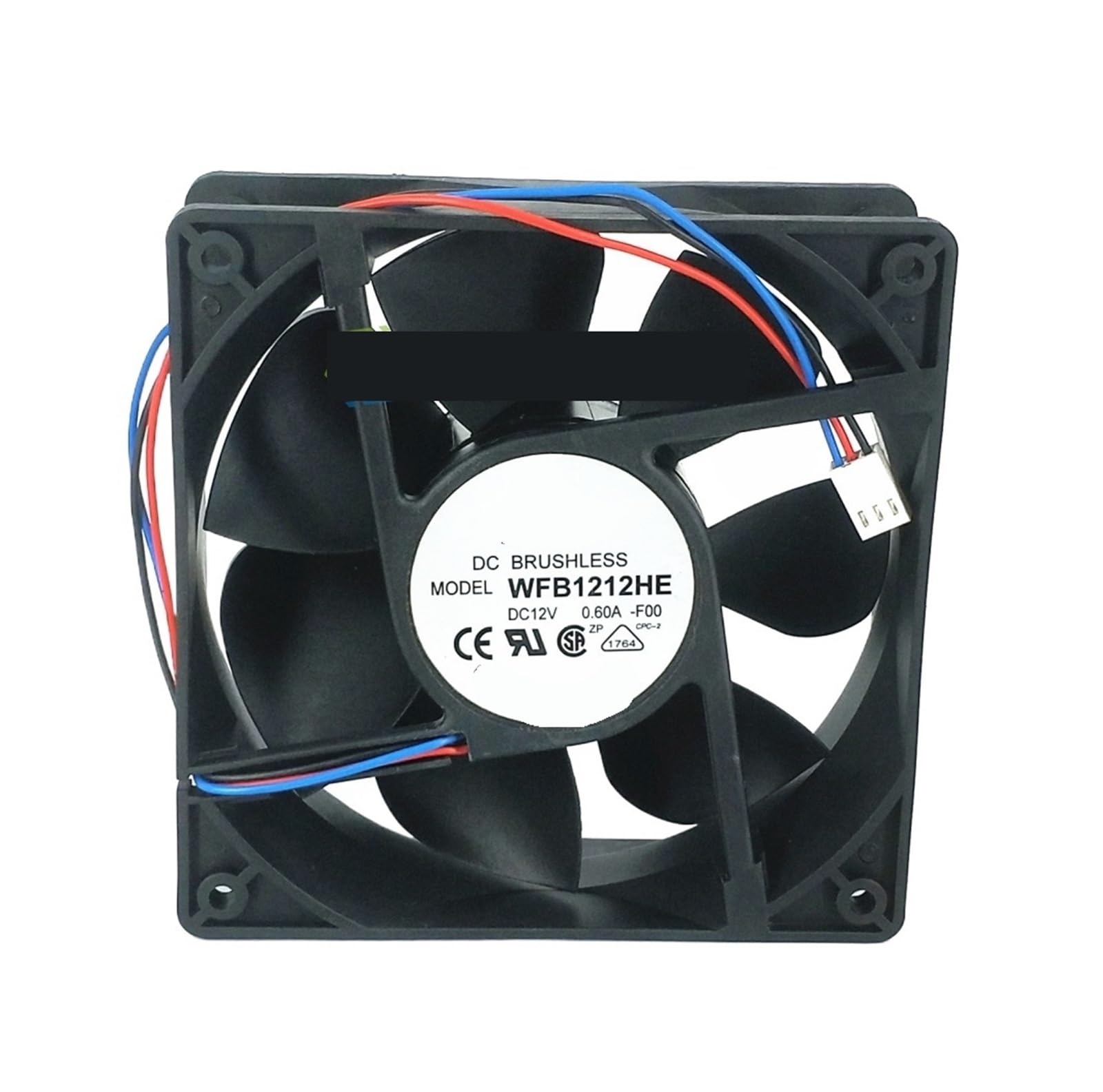Ventilateur de refroidissement DC 12V 120mm WFB1212HE F00 pour serveur et PC