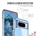 TheGiftKart Ultra-Hybrid Crystal Clear Back Case Cover for Google Pixel 8 Pro | Shockproof Design | Hard Back Cover Case for Google Pixel 8 Pro (PC & TPU, Transparent) gallery image