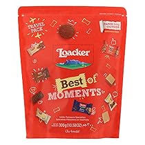Loacker, Best of Moments, Snack per Calendario dell’Avvento, 33 Delizie Assortite in Formato Mini di Wafer e Cioccolato in 12 Gusti Diversi, Merenda e Snack, Travel Pack da 300g