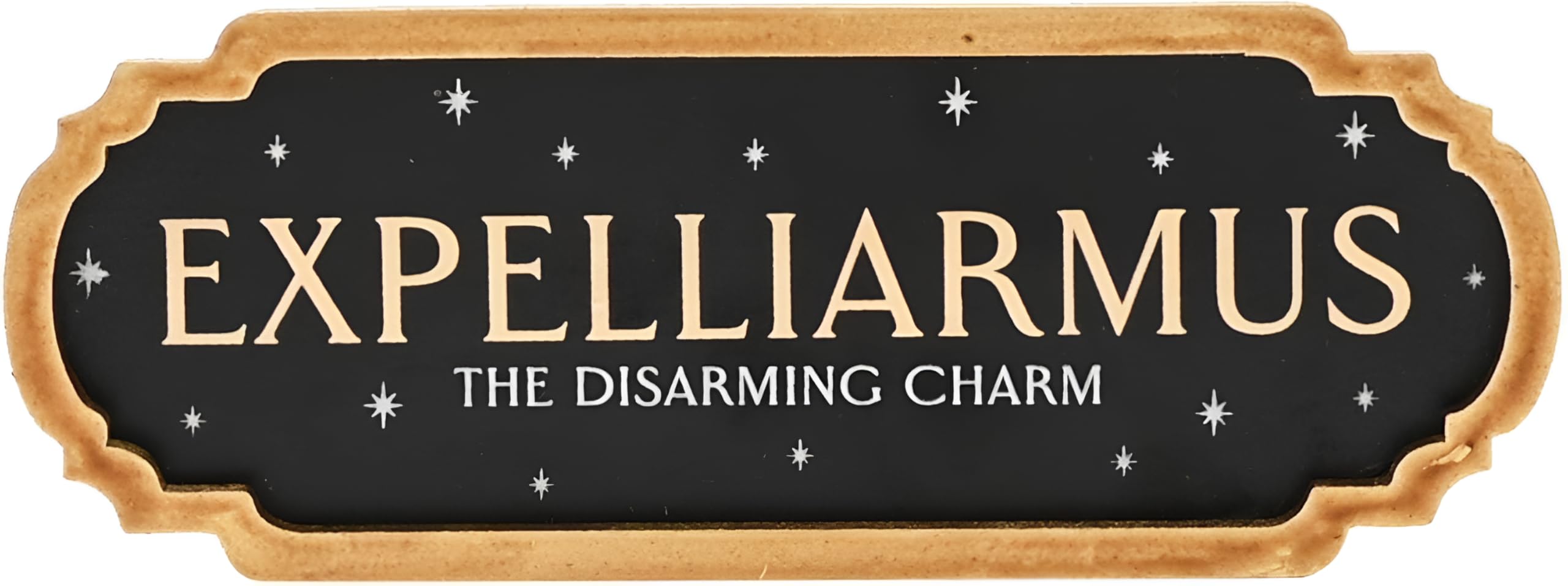 Harry Potter Expelliarmus Wall Sign β Vintage Wooden Spell Plaque with βThe Disarming Charmβ β Wizarding World Wall Art by Widdop