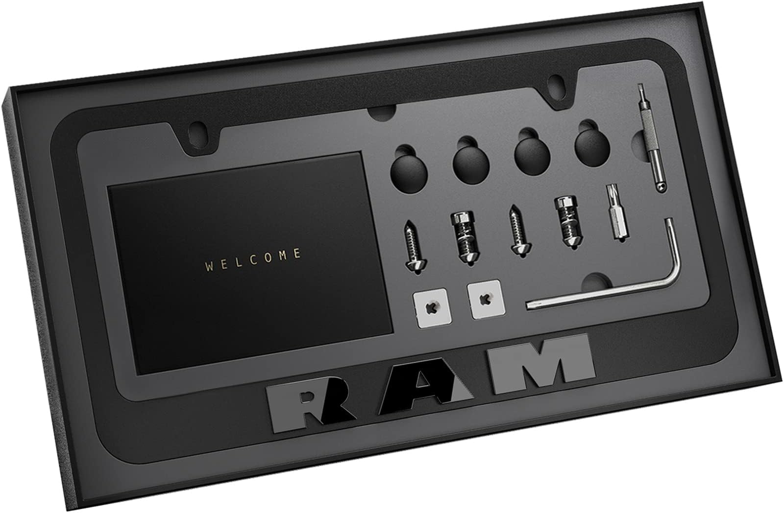 Black License Plate Frame