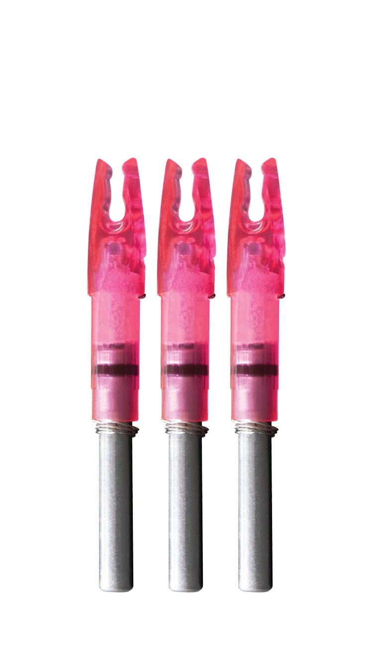 Lumenok Signature Nock, 3pk, Pink